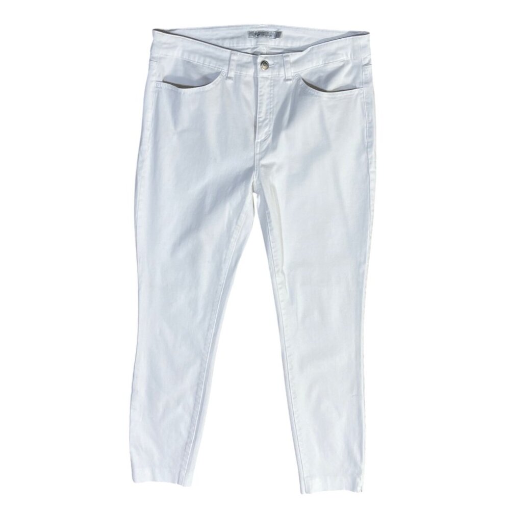 Peter Millar Karlie Stretch Sateen Pants White Women's Size 8